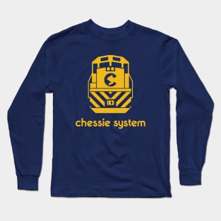 Chessie System Railroad Train Engine Long Sleeve T-Shirt